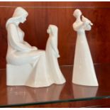 Two Royal Doulton bone china figures "Peace and Mother and Daughter"