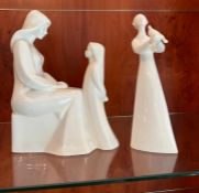 Two Royal Doulton bone china figures "Peace and Mother and Daughter"