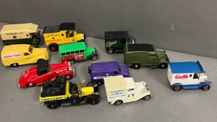 A selection of Diecast vehicles to include Dinky, Matchbox and Lledo