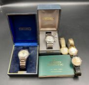 A selection of wristwatches to include Two by Seiko, Ingersoll Triumph, Avia 17 Jewels, Accurist