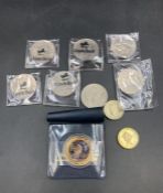 A small selection of collectable coins