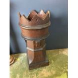 A reclaimed Victorian crown chimney pot