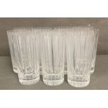 Eleven French Baccarat high ball glasses