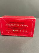 A selection of Chinese/Japanese character cards, boxed