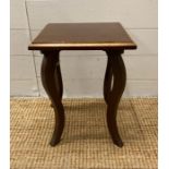 A small mahogany side table