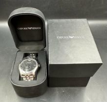Emporio Armani boxed Gents watch, boxed with papers