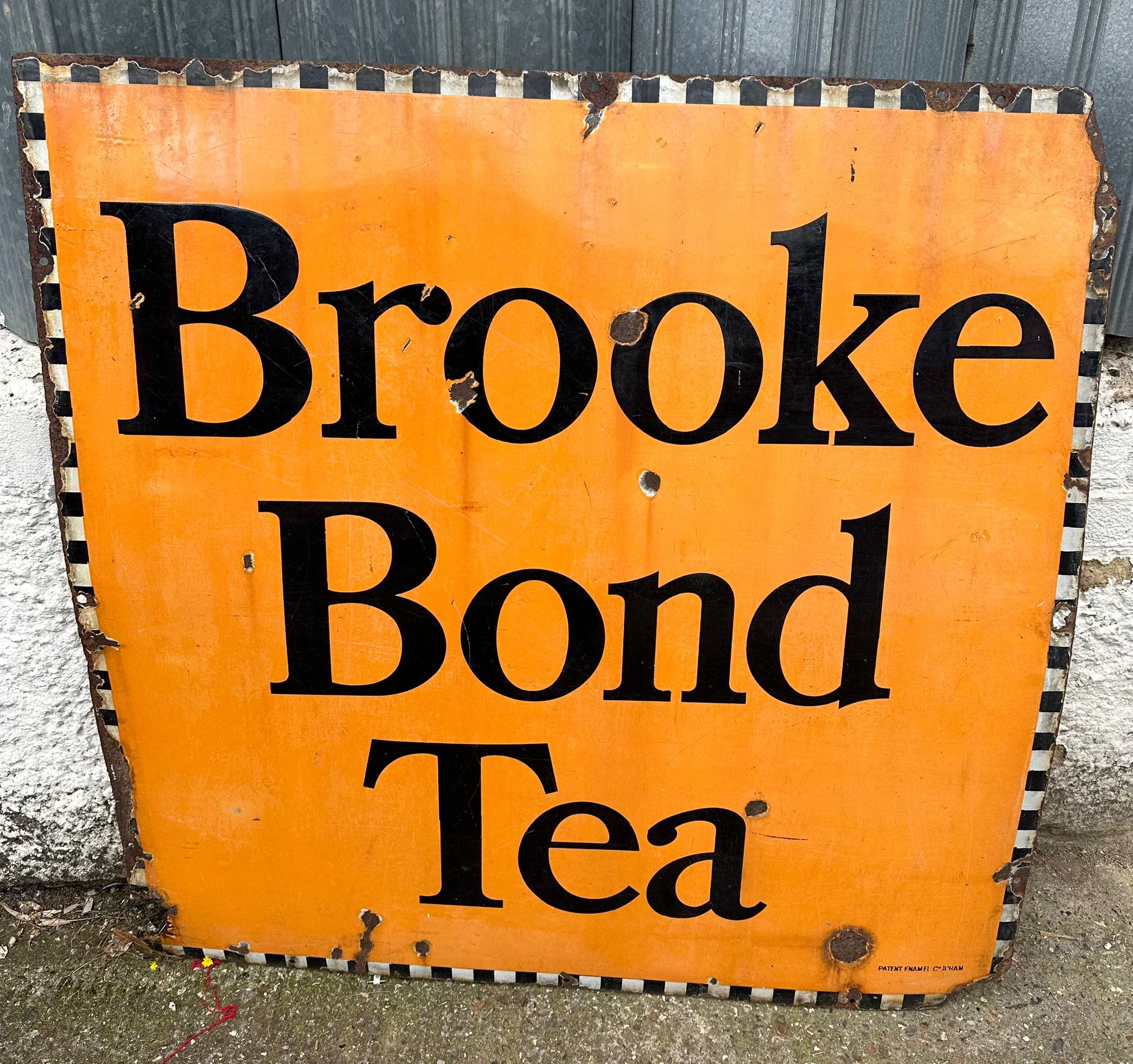 A Brooke Bond enamel sign 102cm x 102 cm approximately - Image 3 of 3