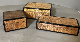 A selection of three contemporary boxes.