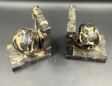 A Pair of marble Italian bookends