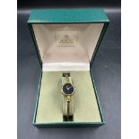 A vintage Gucci cable bangle ladies wristwatch, boxed, untested