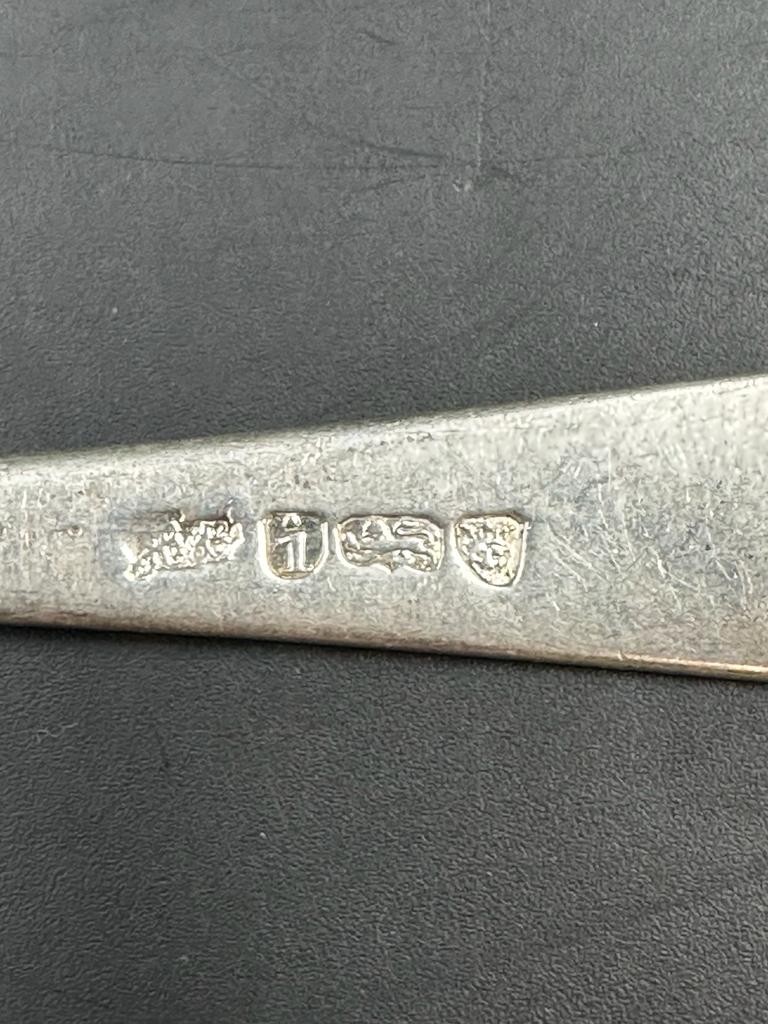 Three silver spoons, one dated London 1744, indistinct hallmarks on the others, approximate total - Image 3 of 4