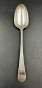 A silver spoon hallmarked for London 1742 (48g)