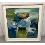 Chris Sims oil on canvas 'Returned Flow' 76cm x 76cm