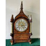 A William IV mahogany Gothic style bracket clock by Richard Haughtin Of London - (18th century and
