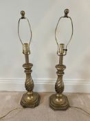A pair of table lamps (H52cm)