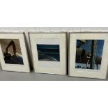 A selection of three contemporary framed photographs