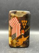 A Vintage American Military cigar or tobacco case.