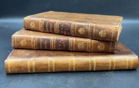 A selection of three Antique books to include: Poems on Several Occasions by Dr Thomas Parnell,