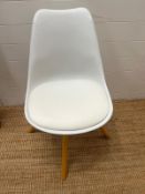 A white Nordic style chairs