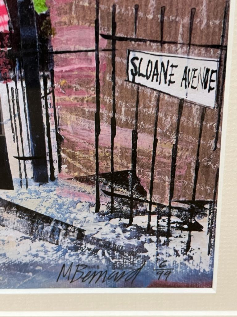 A street scene "Sloane Avenue" (64cm x 57cm) - Image 3 of 3