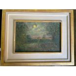 British Contemporary 20th century, oil on canvas, signed bottom left, 'M J. Strang', frame size 46