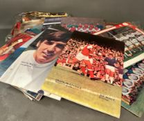 A large quantity of vintage football memorabilia to include calenders, posters and newspaper