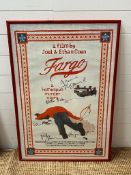 A signed film poster "Fargo" (64cm x 95cm)