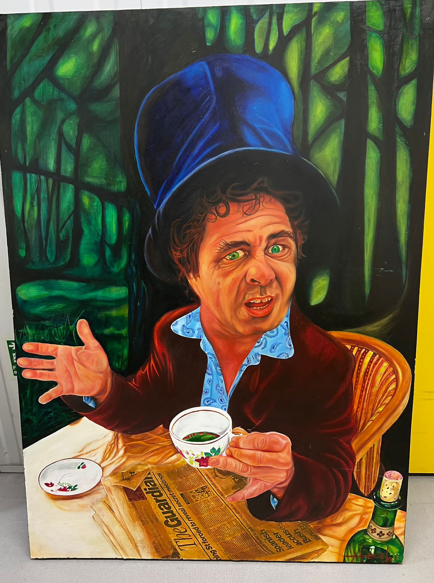 The Foolish Hatter oil on MDF 90cm x 60cm (2004)