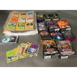 A selection of collectable Pokemon cards