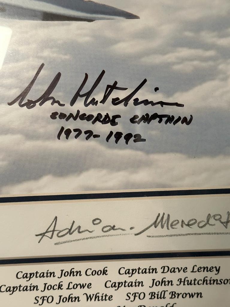 Concorde Memorabilia: 001/250 Adrian Meredith, signed by three captains - Image 6 of 8