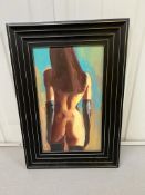 An oil on board of a nude by Mark Pearson