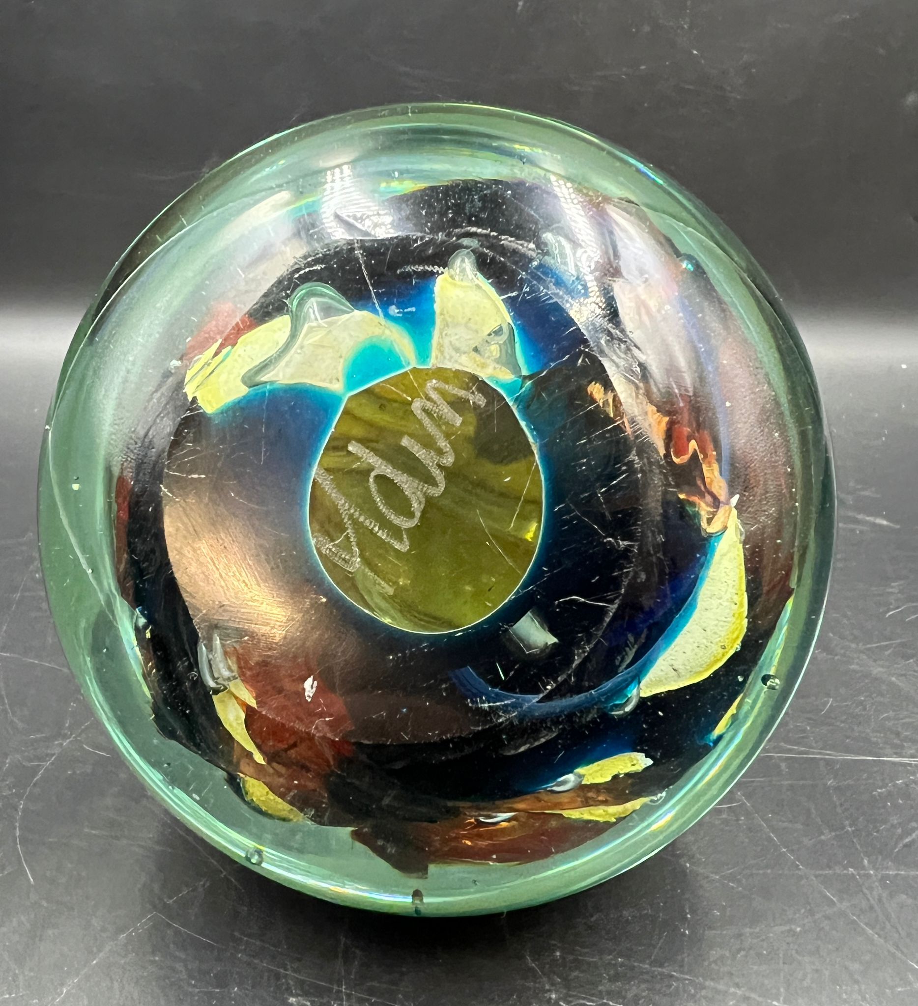 A Mdina glass bell paperweight H 14cm - Image 3 of 3