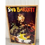 Framed Syd Barrett poster (Approximate Measurements 62cm x 95cm)