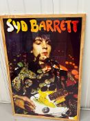 Framed Syd Barrett poster (Approximate Measurements 62cm x 95cm)