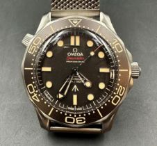Titanium Omega Seamaster 300 '007 Edition' (No Time to Die Limited Edition, brown dial with original
