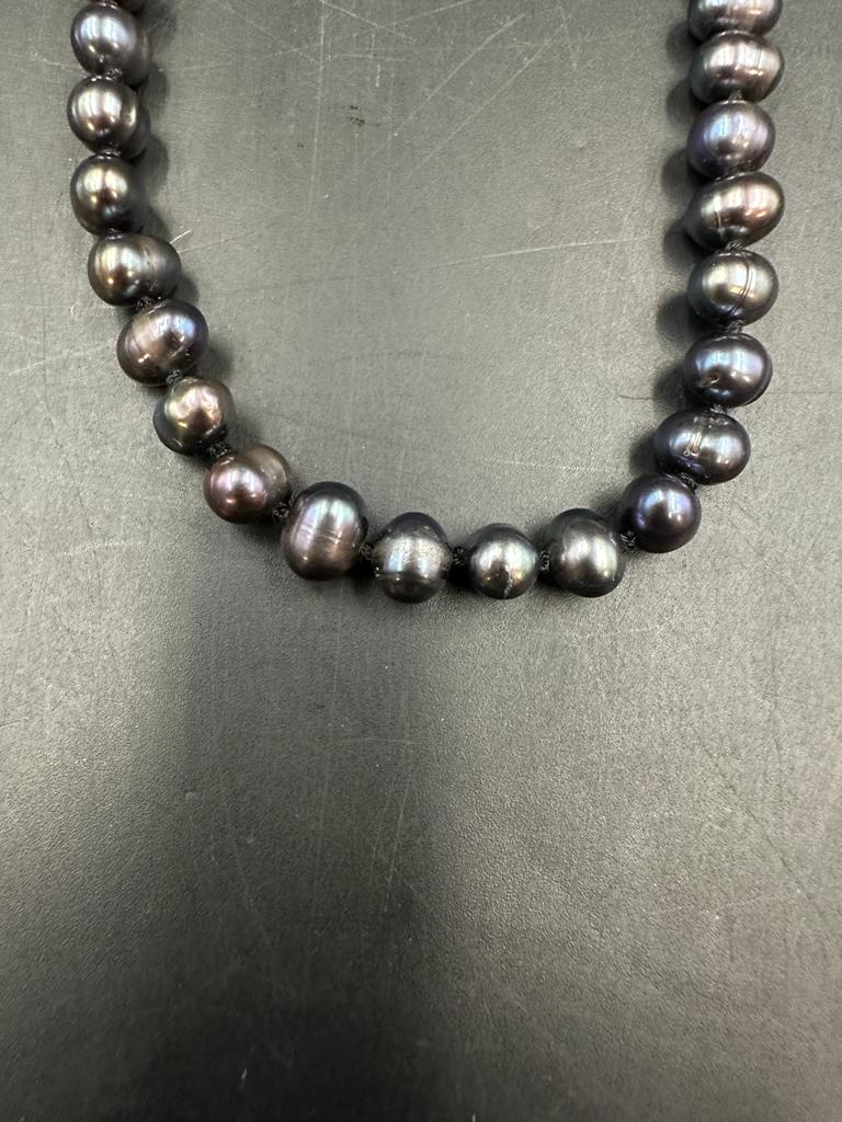 Two black pearl necklaces - Image 3 of 4