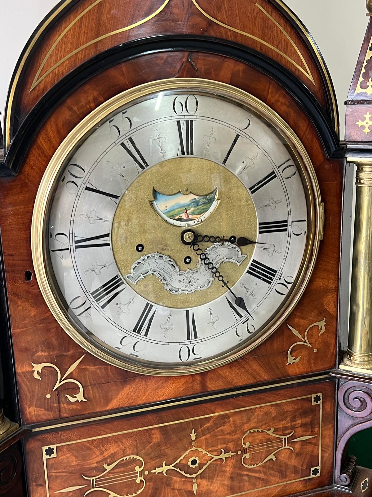 A William IV mahogany Gothic style bracket clock by Richard Haughtin Of London - (18th century and - Image 13 of 21