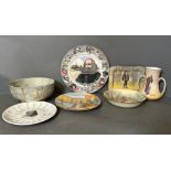 A selection of Royal Doulton Shakespeare ware to include Shylock, Ophellia and Hamlet