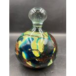 A Mdina glass bell paperweight H 14cm