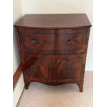 A mahogany drinks cabinet