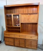A Nathan Mid Century "Squares" wall unit/drink cabinet (H197cm W155c D49cm)