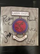 A signed Kaiser Chiefs I Predict a Riot