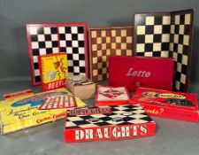 A selection of vintage play worn board games to include Cluedo, Lexicon and Beetle