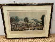 Heaton Park Races etching from the collection of Lord Leverhulme (90cm x 69cm)