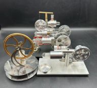 A Selection of five Stirling engine models