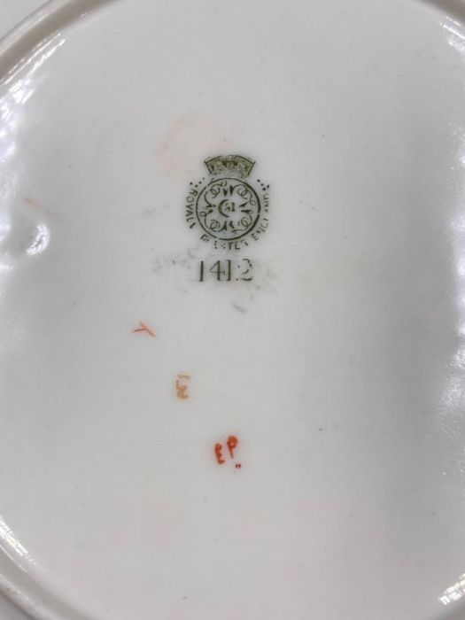 A Royal Worcester blush ivory side plate with floral decoration - Image 2 of 4