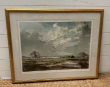 A rural scene by Rowland Hilder (BRITISH 1905-1993) Limited Edition print signed by artist bottom