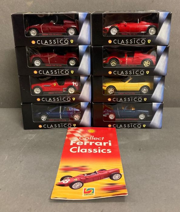 A selection of eight collectable Shell diecast vehicles, boxed