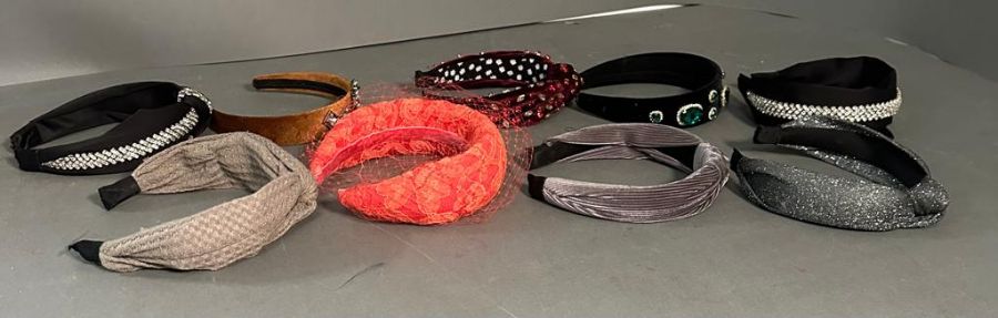 A selection of vintage hair bands. (In need of airing)