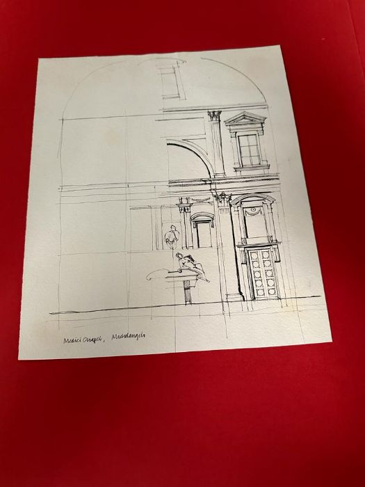 A selection of architectural studies from the University of Cambridge architectural department. - Image 4 of 6